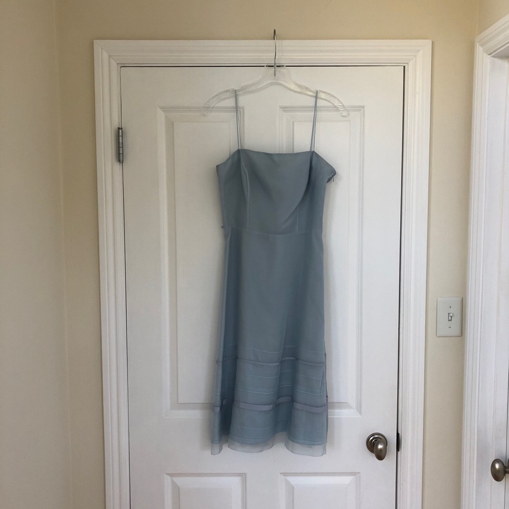 Blue Ann Taylor Midi Dress